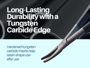 Gran oferta de microcirugía de acero inoxidable de calidad superior Castroviejo soporte de aguja recto TC 17 azul CE ISO aprobado General - Product Image 5