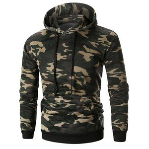 Vente en gros de sweat à capuche camouflage tactique à manches longues polyester/coton unisexe pour l'extérieur - Product Image 2