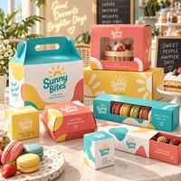 Boîtes d'emballage personnalisées AT PACK avec fenêtre, boîtes à gâteaux, boîtes à pâtisserie et fournitures d'emballage alimentaire pour boulangeries et cafés