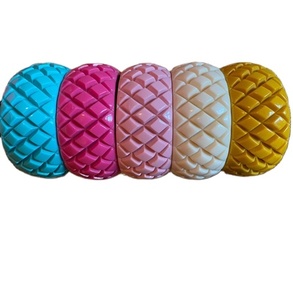 Conjuntos de brazaletes de resina acrílica coloridos vintage, elegantes con incrustaciones de piedras naturales, modernos, de la mejor calidad, informales, unisex, para regalo de boda. - Product Image 5