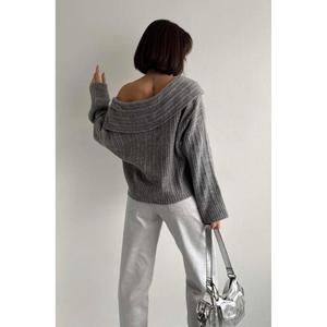 เสื้อสเวตเตอร์ผู้หญิงมีคอถัก - Product Image 5