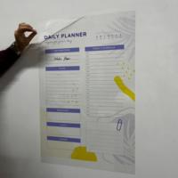Planificateur quotidien pliable StaticPaper modèle 2024-8684111292206, organisateur réutilisable, tableau blanc électrostatique effaçable à sec, facile à nettoyer
