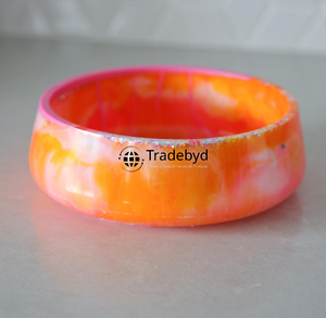 Tazón de Resina Artístico Colorido Hecho a Mano con Diseño de Ángel para Cocinas Modernas, Solución Multifuncional de Decoración y Servicio por Tradebyd - Product Image 4