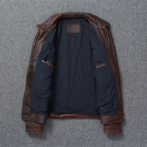 Nouvelle veste en cuir élégante et tendance de haute qualité pour hommes, hiver, col montant, personnalisable, séchage rapide, respirante, streetwear décontracté - Product Image 2