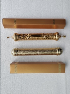 Invitations de défilement royal en boîte sur mesure avec tubes de défilement gravés au laser, idéales pour les concepteurs d'invitations de défilement pour la revente - Product Image 3