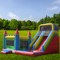 Offre Spéciale – Château Gonflable pour Enfants en PVC de Haute Qualité, 7mx6mx4m, pour 21 Personnes, avec Souffleur, Kits de Réparation et Sac de Rangement