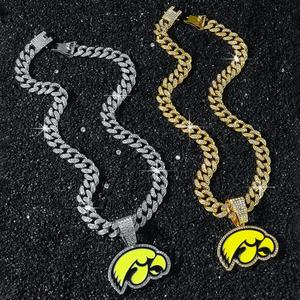 Collares con Colgante de Águila Amarilla Personalizados, Alta Calidad, Estilo Hip-hop de Lujo, Plata de Ley, Rodio, Chapado en Oro de 14K, Moissanita - Product Image 5