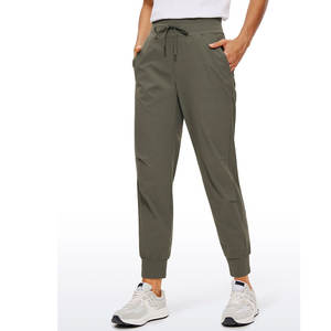 Pantalon décontracté pour femmes sur mesure haut à la mode pantalon en toile fermeture à la taille élastique confortable style avant plat pour l'hiver - Product Image 5