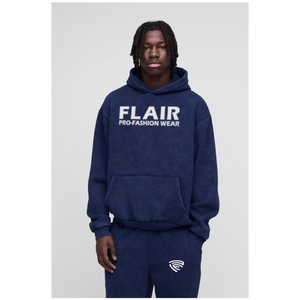 Survêtement à Capuche Oversized Boxy Man Wash Bleu - Product Image 4