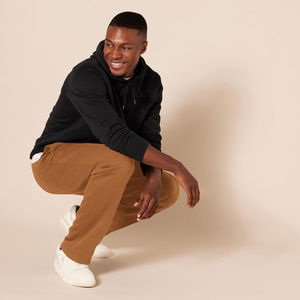 Pantalones de chándal OEM HSI Streetwear 2026, ajustados, de algodón lavado de alto gramaje, corte recto ancho, acampanados y holgados - Product Image 2