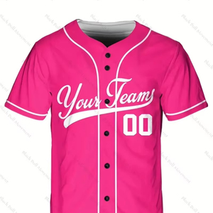 เสื้อเบสบอลซอฟต์บอลแบบสั่งทำพิเศษสำหรับผู้ใหญ่ ไซส์พลัส แบบยูนิเซ็กซ์ พิมพ์ลายดิจิทัล ระบายอากาศได้ดี แห้งเร็ว ป้องกันรังสียูวี - Product Image 1