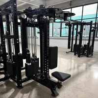 Nuevo Equipo de Gimnasio Comercial 2026: Máquina Multifuncional de 8 Estaciones para Press de Pecho, Extensión de Piernas y Remo Sentado con Pila de Pesas