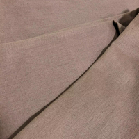Tissu en coton mélangé tissé à la main de qualité supérieure, écologique, marron uni, doux, respirant, poids moyen, pour la confection de robes, l'artisanat et les vêtements pour femmes