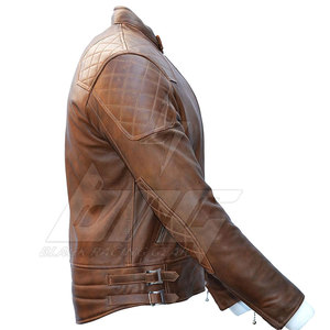 Dernière veste en cuir de moto de style fabriqué au Pakistan En stock Veste d'hiver en cuir de moto - Product Image 2