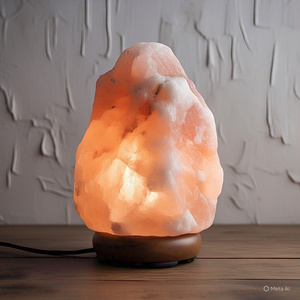 Lampe au sel naturel de l'Himalaya pour la décoration intérieure Produit artisanal naturel authentique fabriqué à la main - Product Image 1