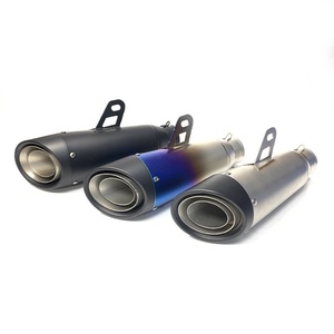 Precio al por Mayor, Silenciador de Escape Universal para Motocicleta de Alto Rendimiento, Acero Inoxidable SC, 90mm, para HAOJUE DR160 TR300 - Product Image 1