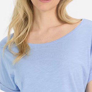 Ensemble t-shirt et short à manches courtes pour la vente en ligne 100% coton Ensemble t-shirt et short coupe ajustée pour femme - Product Image 5