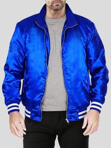 Chaquetas universitarias de satén fino personalizadas para hombre para logotipos bordados de invierno para uso de Letterman - Product Image 5