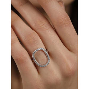 Anillos de Plata de Ley 925 de Primera Calidad para Mujer, Diseño Geométrico, Estilo Romántico, Baño de Rodio, para Uso Diario - Product Image 4