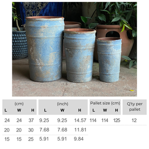 Pot de fleurs en céramique classique artistique, finition émaillée, fait à la main, écologique, durable, trou de drainage extérieur, maison et jardin, vente en gros - Product Image 2