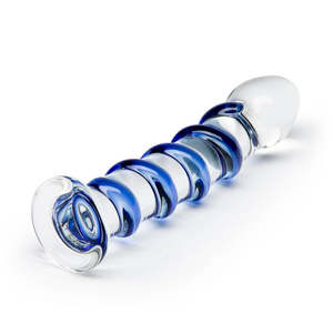 Rimpelingen Gladde Getextureerde Realistische <span class=keywords><strong>Dildo</strong></span> Vagina Anus Stimulaties Glas Transparante Anale Plug Butt Plug Voor Vrouwen Vrouwen Seksspeeltjes - Product Image 3