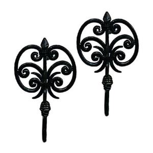 Vintage inspired iron wall <b>hooks</b> with handcrafted touch <b>for</b> modern farmhouse coat and key <b>hanging</b> needs - Product Image 5