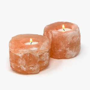Crystal Rock Himalayan Pin Salt <b>Candle</b> Holder Natural Crafts Product Himalayan <b>Pink</b> Salt <b>Candle</b> Holder - Product Image 1