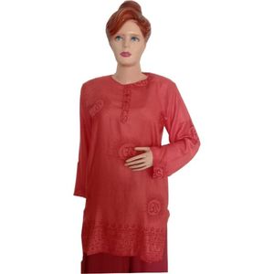 High Quality 100% Cotton Om <b>Kurta</b> Customized Plain Anti-Technics Indian & Pakistani Export Clothing Wholesale Prices - Product Image 1