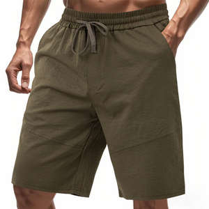 Pantalones Cortos Deportivos de Verano para Hombre, Estilo Americano, Holgados, Delgados, de Color Sólido, Cintura Elástica, Secado Rápido, Transpirables, de Punto - Product Image 6