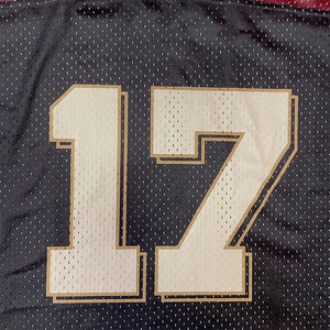 Maillot d'entraînement à manches courtes en maille de football américain pour adulte personnalisé, fils vierges sublimés, conception OEM - Product Image 4