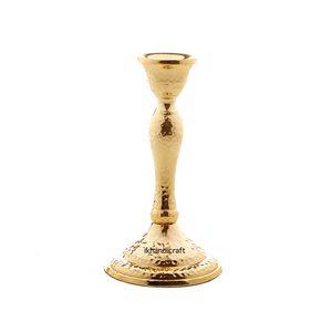 Plateau de conception perlé de feuille martelée de luxe de qualité supérieure accessoire décoratif pour la maison support à deux chandeliers finition nickel pour noël - Product Image 1