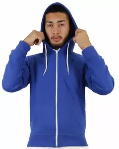 Élégant bricolage marque nouveau 100% coton à capuche uni bleu doux et durable pour toutes les saisons pour une utilisation extérieure et intérieure pour l'hiver - Product Image 2