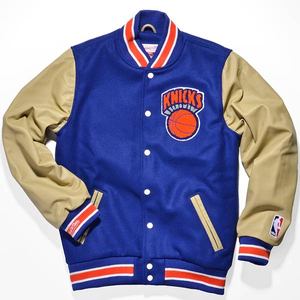 Chaqueta de Béisbol Personalizada 100% Lana y Cuero, Bordado Chenille, Invierno, Universitaria, Estilo Letterman, Parche, Patrón 3D, para Hombre - Product Image 4