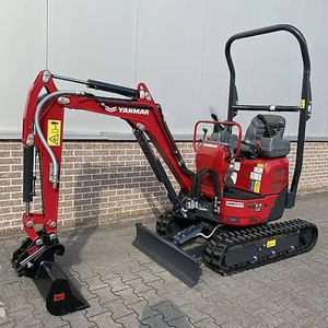 Mini-excavatrice Yanmar VIO12, 1,2 tonne, excavatrice hydraulique à queue zéro, petite machine de terrassement sur chenilles, machine de paysagisme PLC - Product Image 1