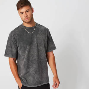 <b>Top</b> Selling Custom Mens Heavyweight T Shirts 100% Cotton <b>Mock</b> <b>Neck</b> Oversized Boxy Drop Shoulder Streetwear Manufacturer - Product Image 3