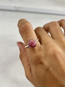 925 Sterling Silver Thulite Gemstone Ring Bijoux de mariage bohème faits à la main pour les femmes Pin Silver Design - Product Image 3