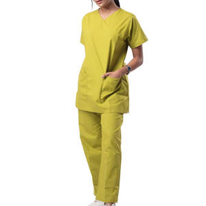 New Design Customized Women <b>Doctor</b> Scrub 2026 Best Selling Breathable Women <b>Doctor</b> Scrub Uniform <b>Sets</b> - Product Image 1