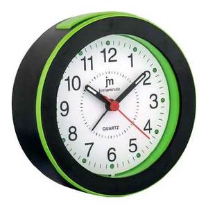 Reloj Despertador de Pared Verde y Negro JUSTAMINUTE JA7061TV para Lowell - Product Image 1