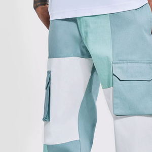 Pantalon Cargo pour Hommes Style Décontracté Léger Anti-Rides Streetwear OEM Teint Uni Taille Fixe Coupe Décontractée Prix de Gros - Product Image 3