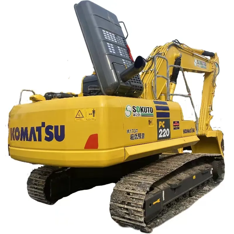 Б/у KOMATSU PC220 22-тонный гидравлический гусеничный экскаватор с основными компонентами для продажи