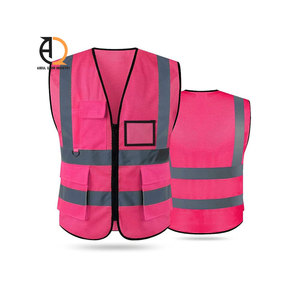 Chaleco de Seguridad con Logotipo Personalizado, Uniforme de Construcción, Ropa de Trabajo, Chaleco Reflectante de Alta Visibilidad con Bolsillos - Product Image 5