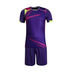 ชุดเสื้อฟุตบอลซับลิเมชั่นสำหรับผู้ชาย สีม่วงชมพูนีออน แขนสั้น ระบายเหงื่อได้ดี ทรงแอธเลติก เหมาะกับทุกฤดูกาล ชุดยูนิฟอร์มสำหรับผู้ใหญ่ - Product Image 1