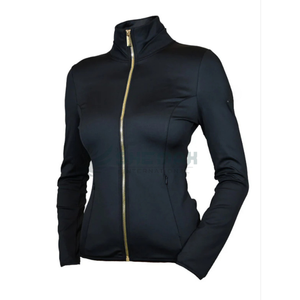 Chaqueta de equitación elegante para mujer con tela elástica impermeable y transpirable, ropa de abrigo ecuestre perfecta para paseos en senderos deportivos - Product Image 3