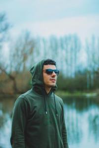 Fermeture éclair et logo uni imprimé surdimensionné vierge poids lourd nouveaux sweats à capuche décontractés en polaire pour hommes en stock à vendre - Product Image 5