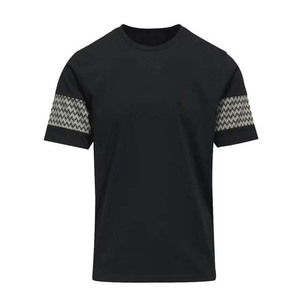 สีดําลายการออกแบบ OEM เสื้อผ้าผู้ชายที่กําหนดเองเสื้อ T แขนสั้นผ้าฝ้ายคุณภาพสูงฤดูร้อนผู้ชายเสื้อยืด - Product Image 1