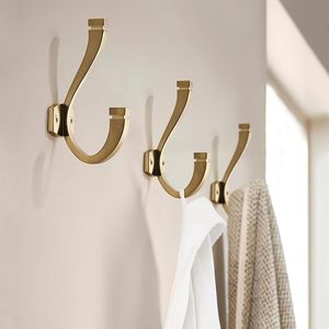 Champagne Bronze Coat <b>Hooks</b> Decorative Wall <b>Hooks</b> for Bathroom Bedroom <b>Kitchen</b>-Robe & Towel <b>Hooks</b> - Product Image 5