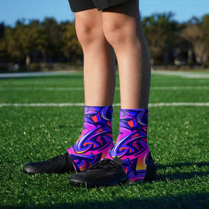 Personalizado de alta calidad adultos jóvenes niños sublimación nuevo diseño hombres Spat fútbol Cleat Covers - Product Image 5