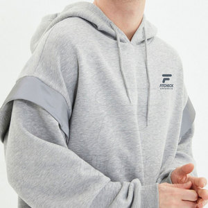 Couleur unie 100% coton hommes sweats à capuche surdimensionnés hiver léger respirant polaire tissu de haute qualité - Product Image 4