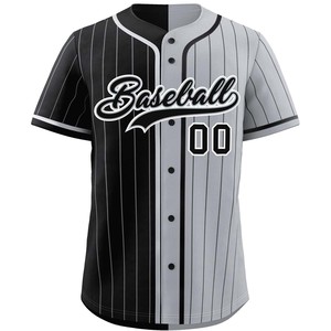 High Tech Mesh Baseball Jersey Bouton Personnalisé À Séchage Rapide Softball Chemise Tackle Sergé Nom Broderie USA Youth Pro Style - Product Image 5