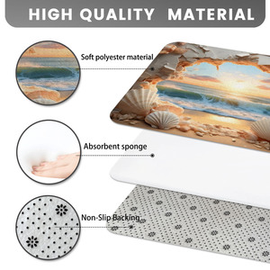 Custom Printed Bath <b>Mat</b> <b>Bathroom</b> Rug <b>Set</b> for <b>Bathroom</b> Non-Slip Shower Curtain Bath <b>Mat</b> - Product Image 4